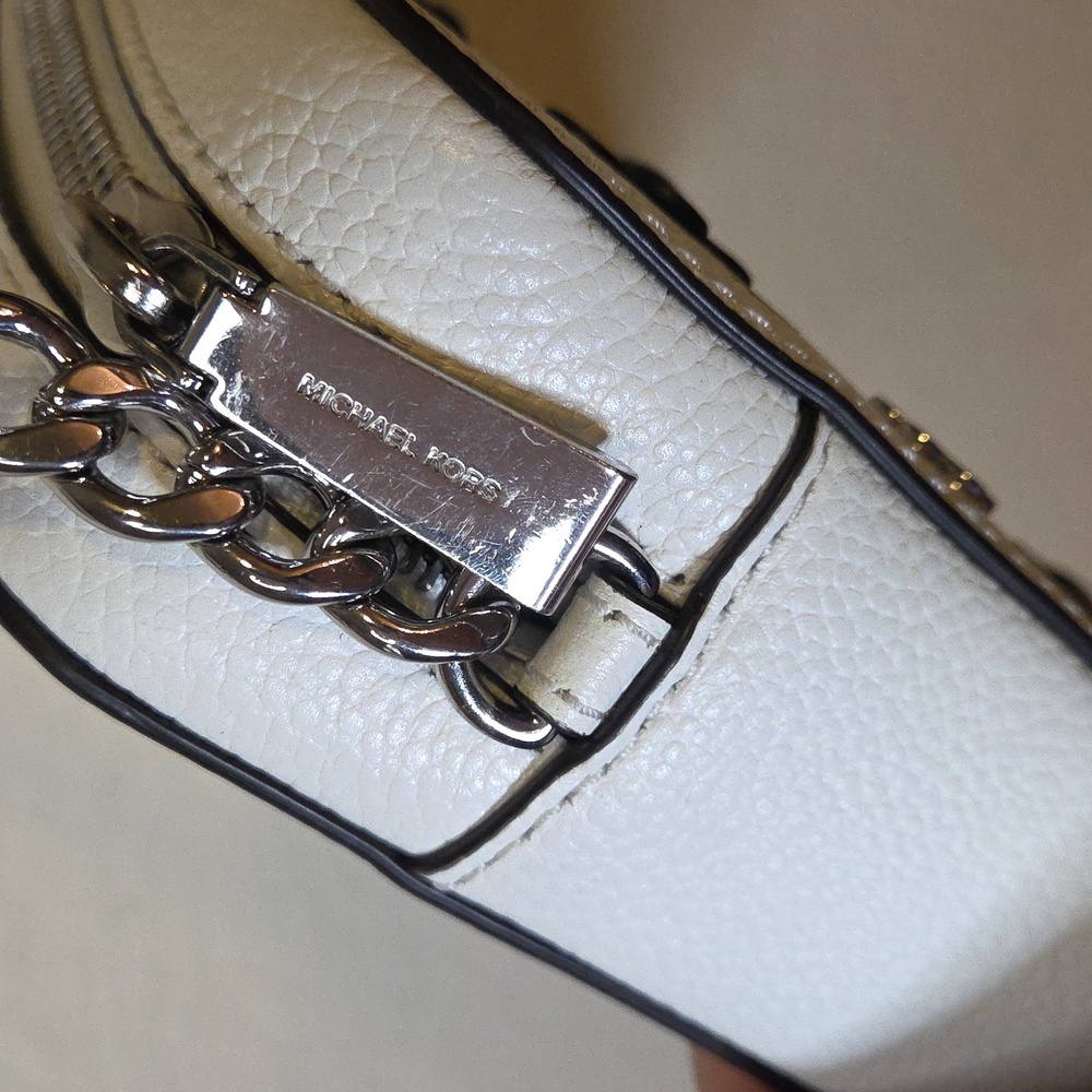 Michael Kors White Floral Embellished Clutch - Picture 8 of 8